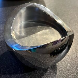 Nambe pillar candle holder.